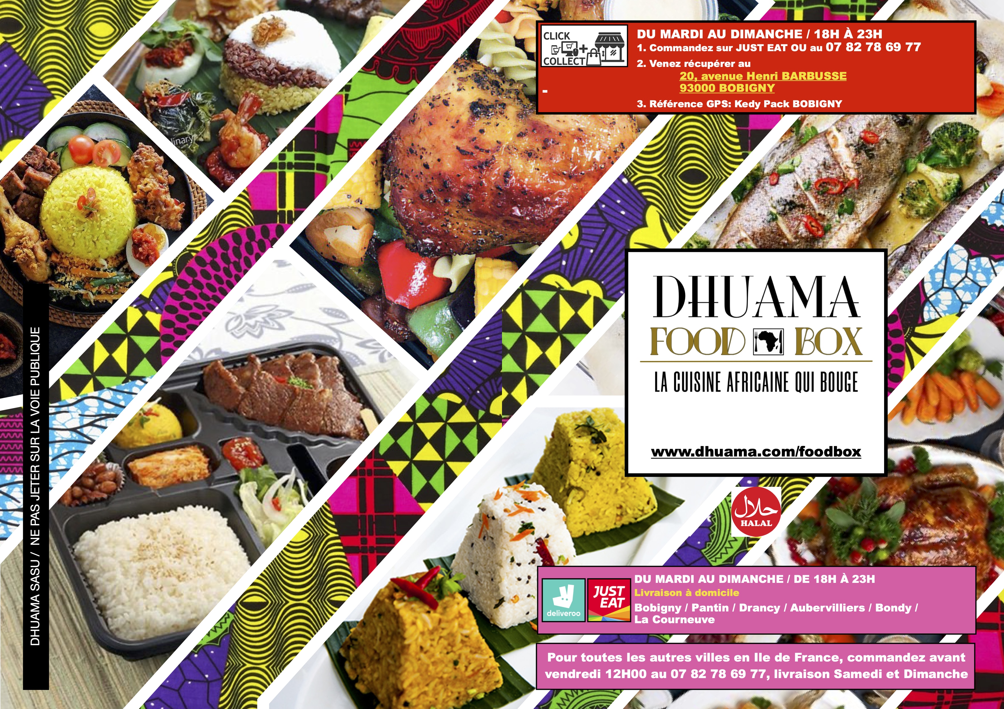 Livraison des plats africain